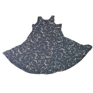 Spotted Zebra Girls Tiered Dress Size S 6-7 Black Stars